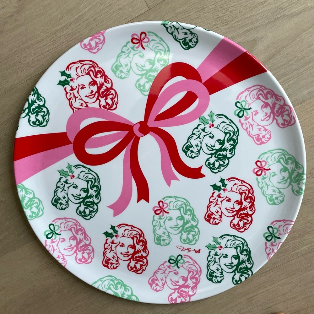 Dolly Parton Festive Melamine Serving Tray 14” - 4 available